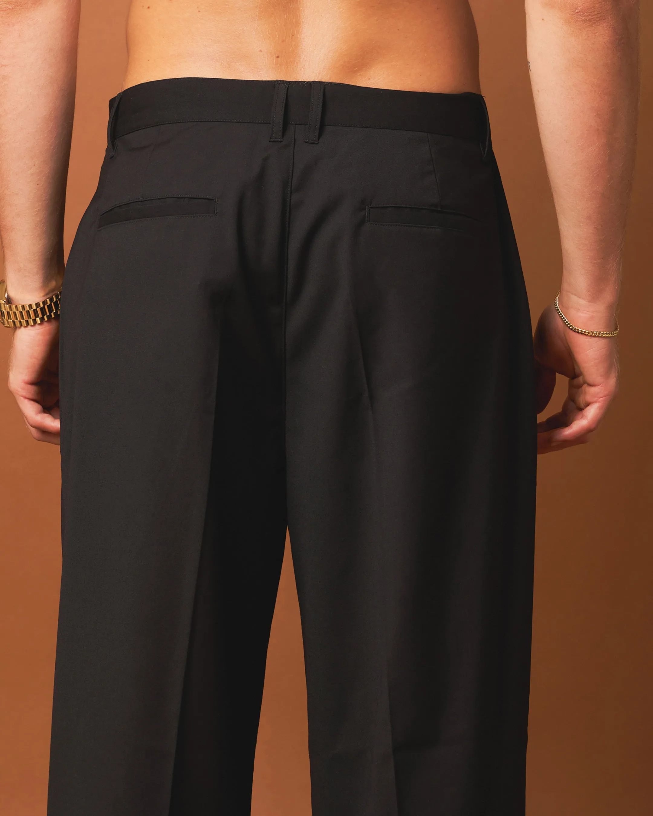 404 Flare Trousers Black