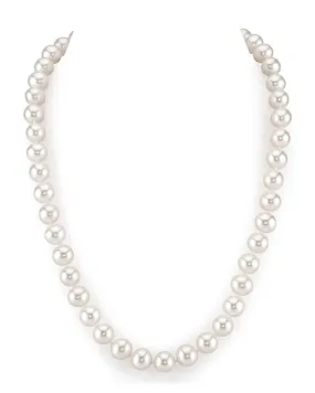 8.5-9.5mm White Freshwater Pearl Necklace - AAAA Quality