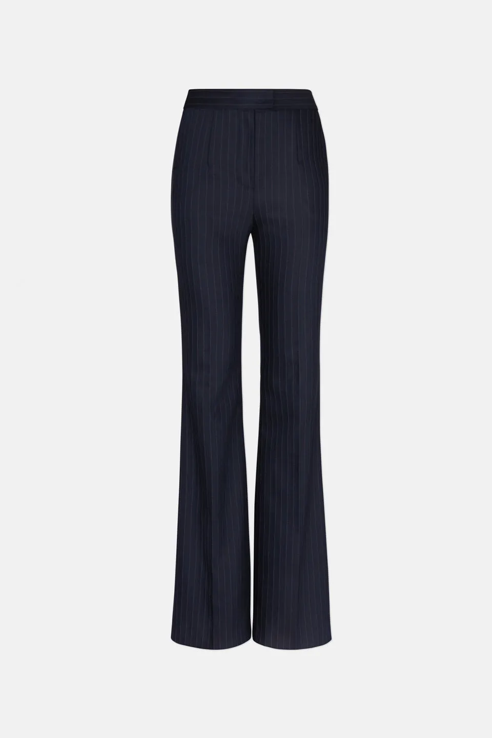 Boyfriend Trousers - Midnight & Creme Pinstripe