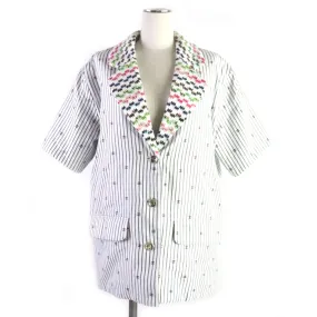 Chanel Cotton Tweed Short Sleeve Jacket