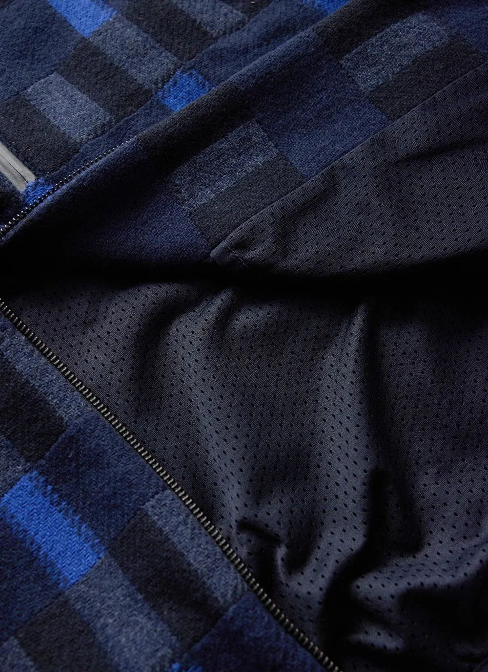 Check Anderson Wool Fleece | Wool | Blue