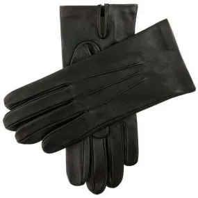 Dents Keswick Silk Lined Leather Gloves - Black