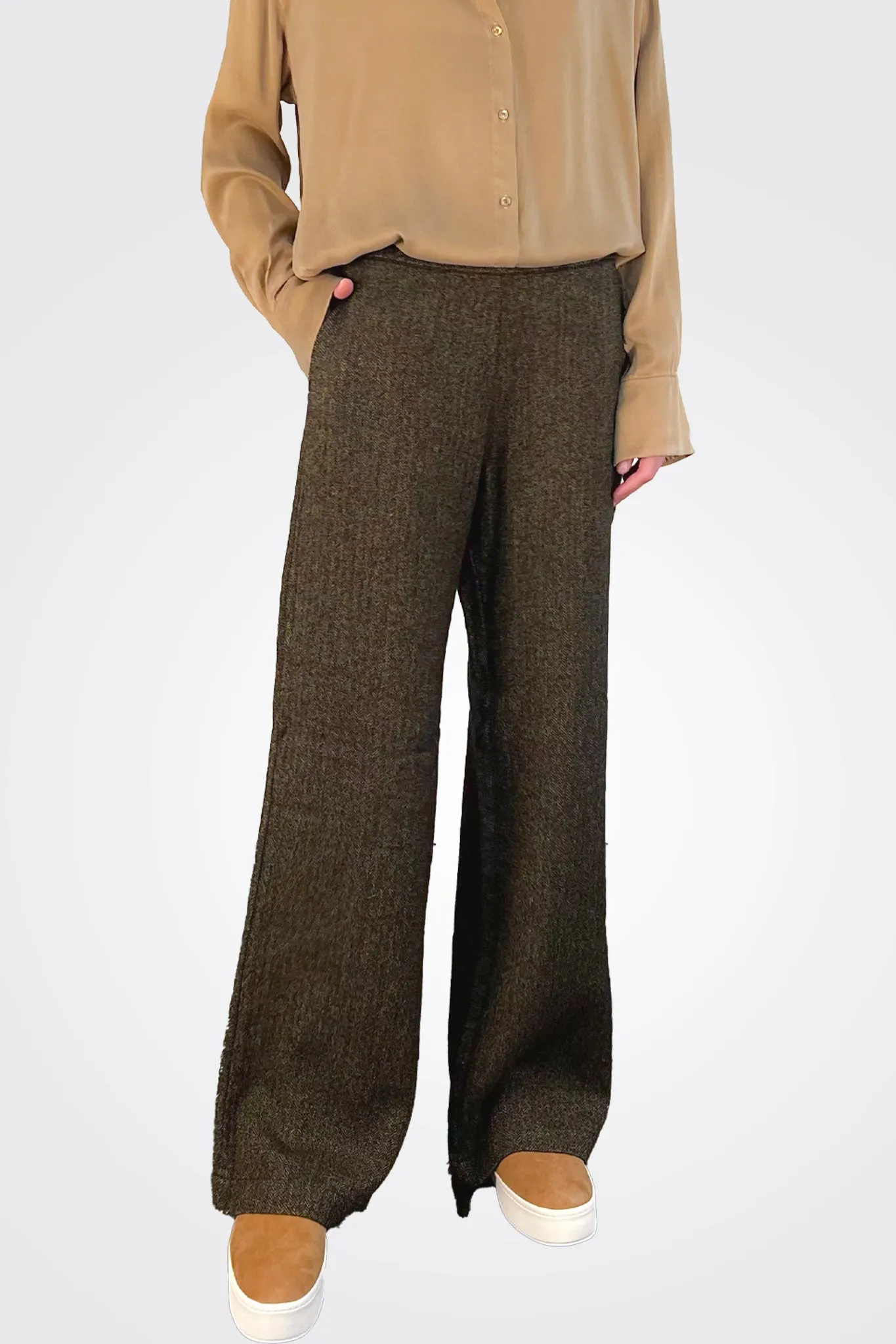 Flare Trousers - Camel