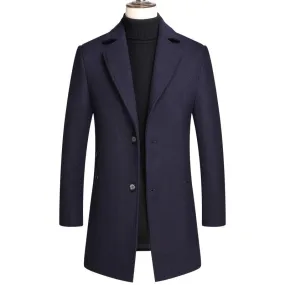 Gentleman Classic Thicken Wool Pea Coat