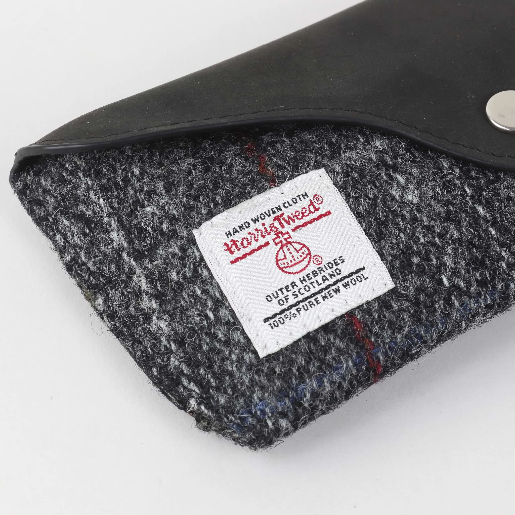 Grey Harris Tweed Glasses Case