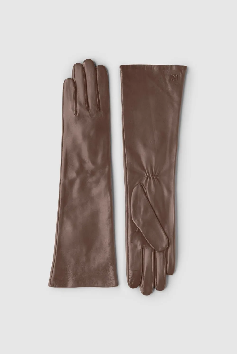 HANDSOME STOCKHOLM - Essentials Long Gloves in Taupe