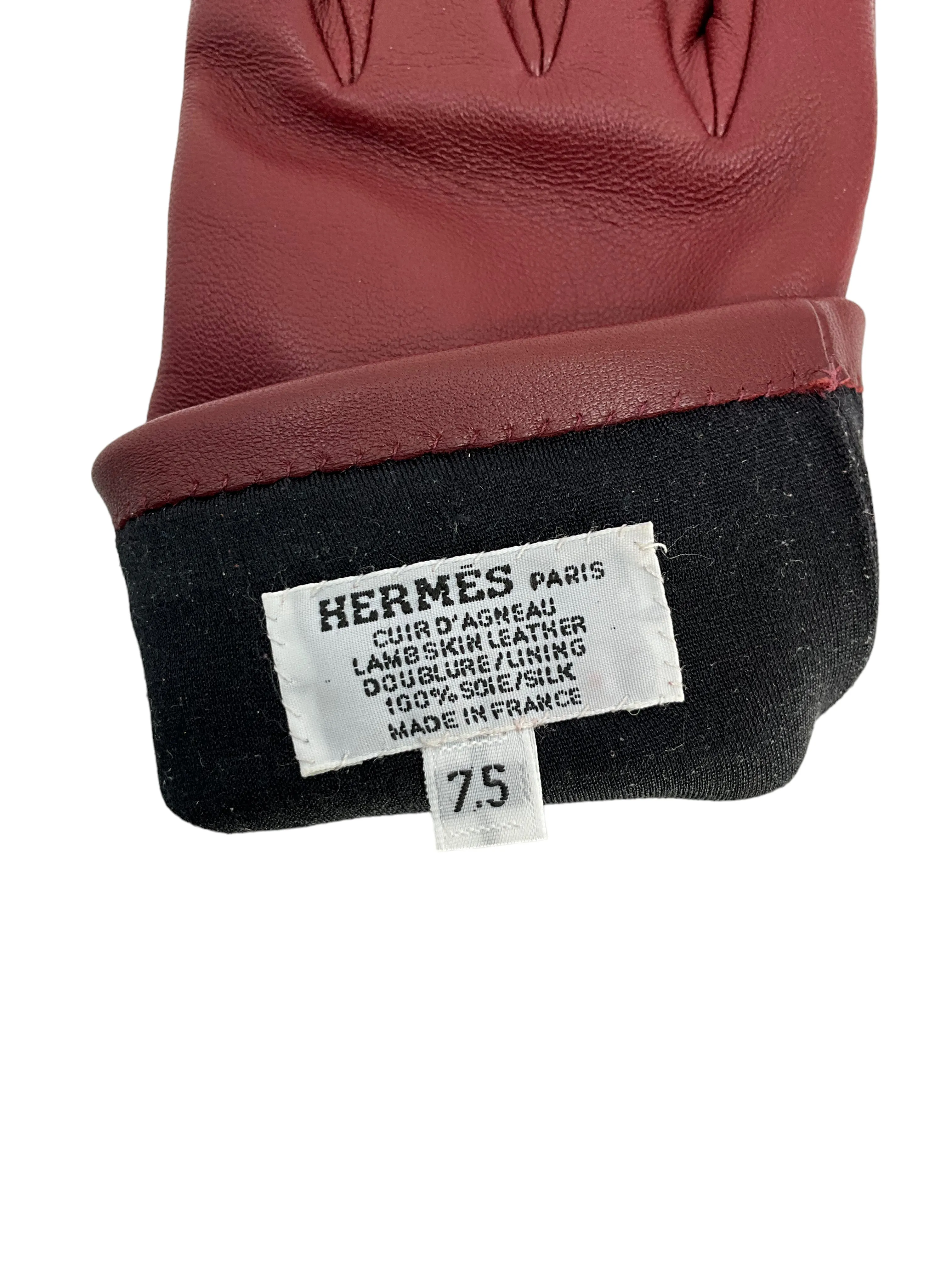 Hermes Lambskin Dream Love Gloves Size 7.5 NEW