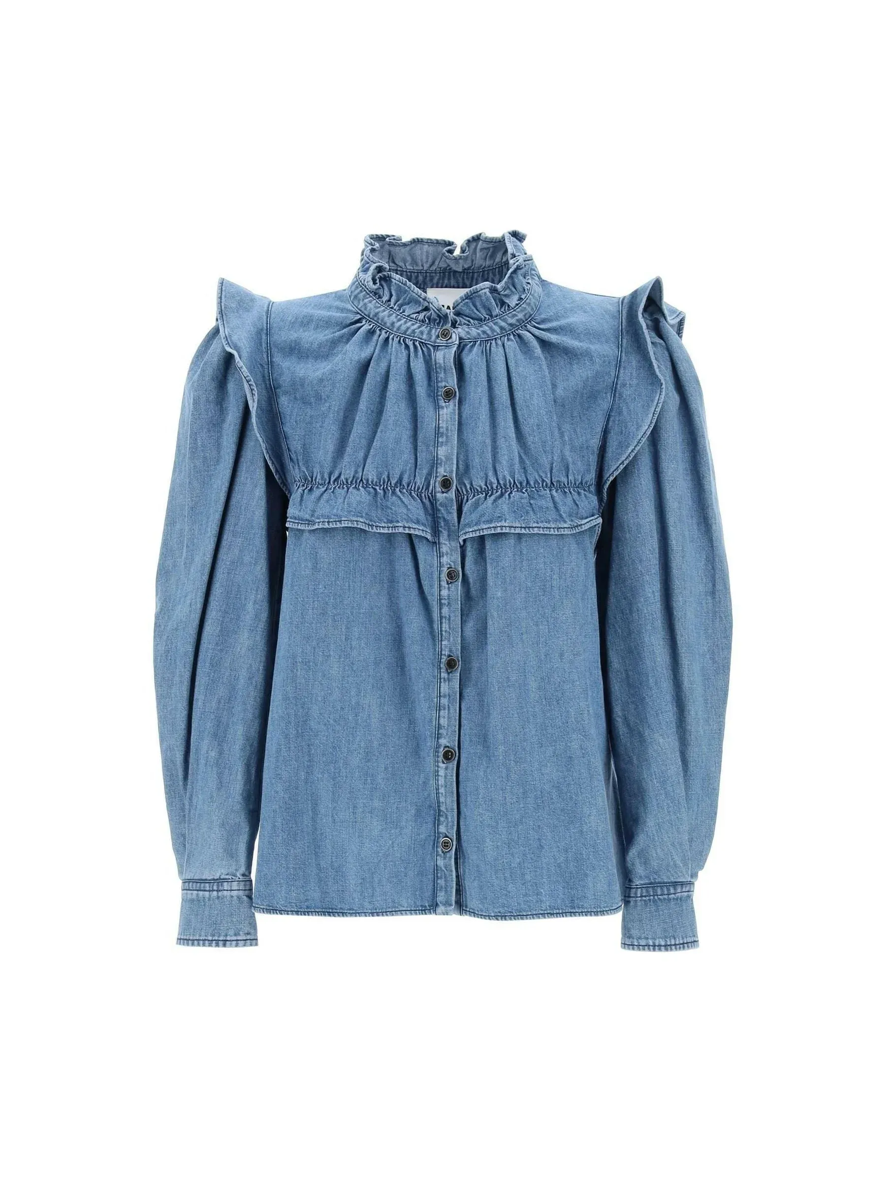 Idety Ruffled Denim Top