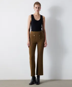 Ipekyol Trousers With Metal Buttons Tobac