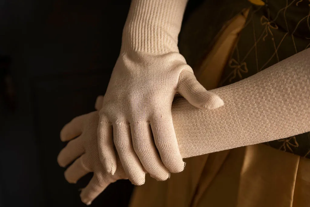 Long Silk Gloves