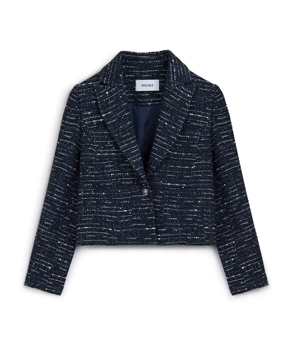 Machka Tweed Jacket Indigo