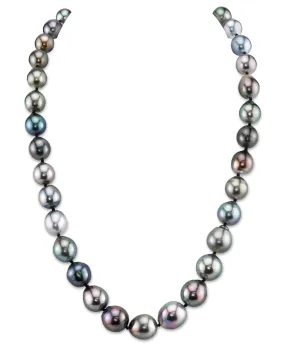 Multi-Color Tahitian Baroque Pearl Necklace, 8.0-10.0mm