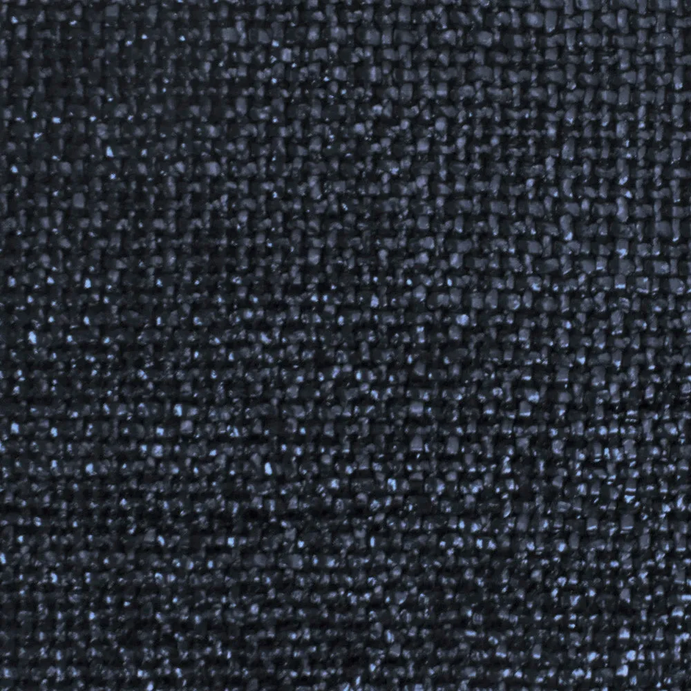 Navy Famous Designer Metallic Coated Tweed Coating Fabric