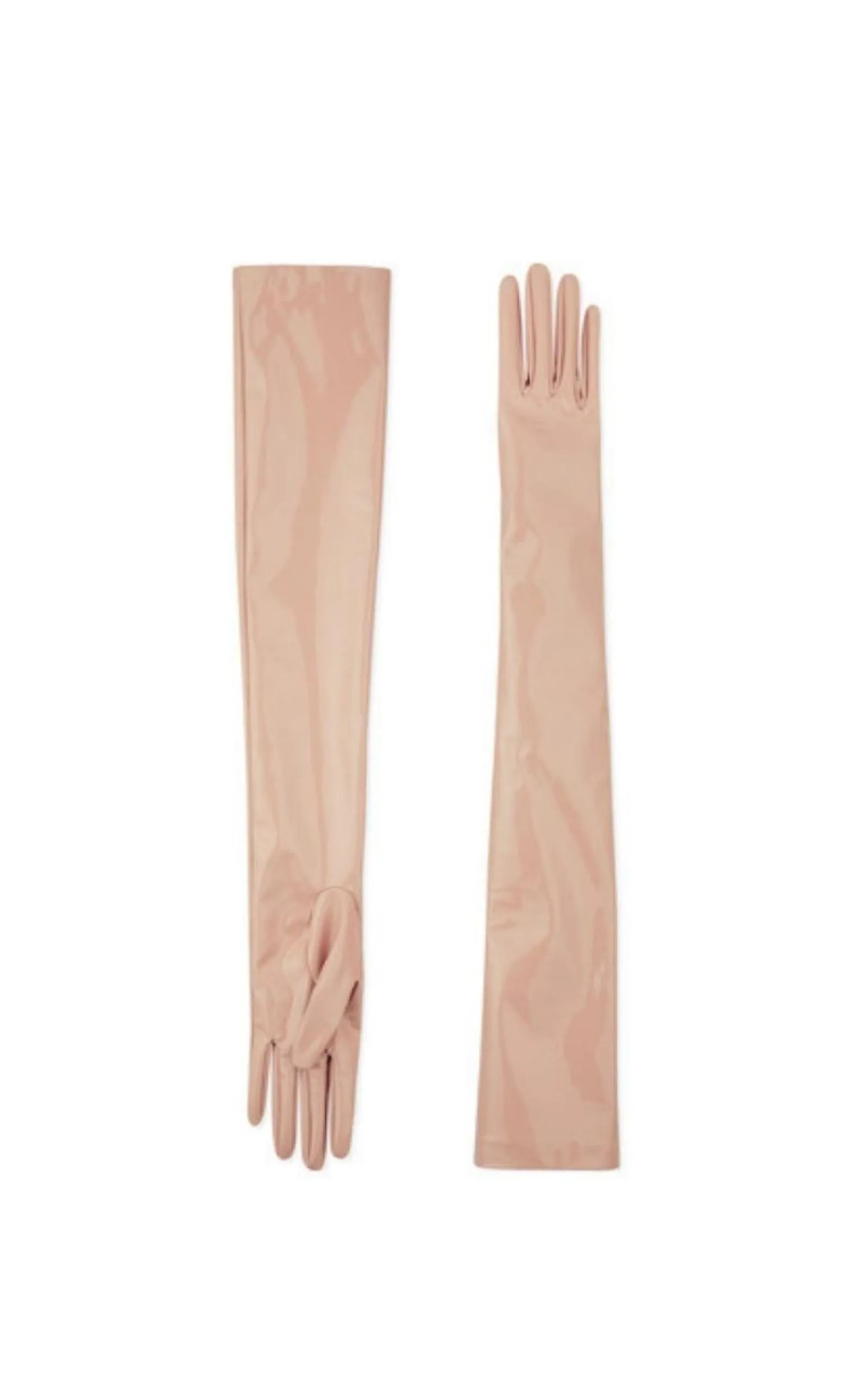 Opera Beige Patent Leather Gloves