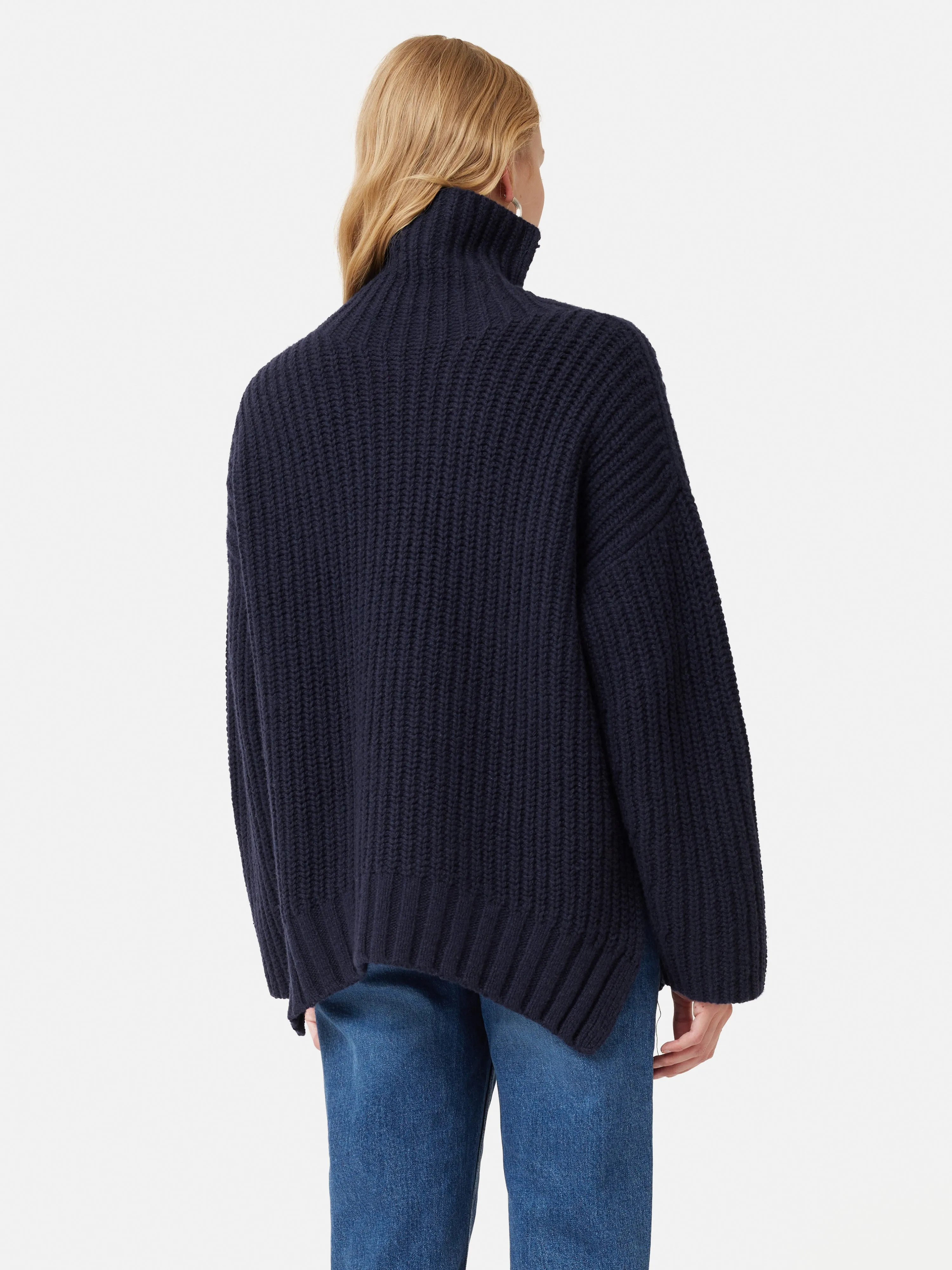 Orkney Oversize Rib Jumper | Navy