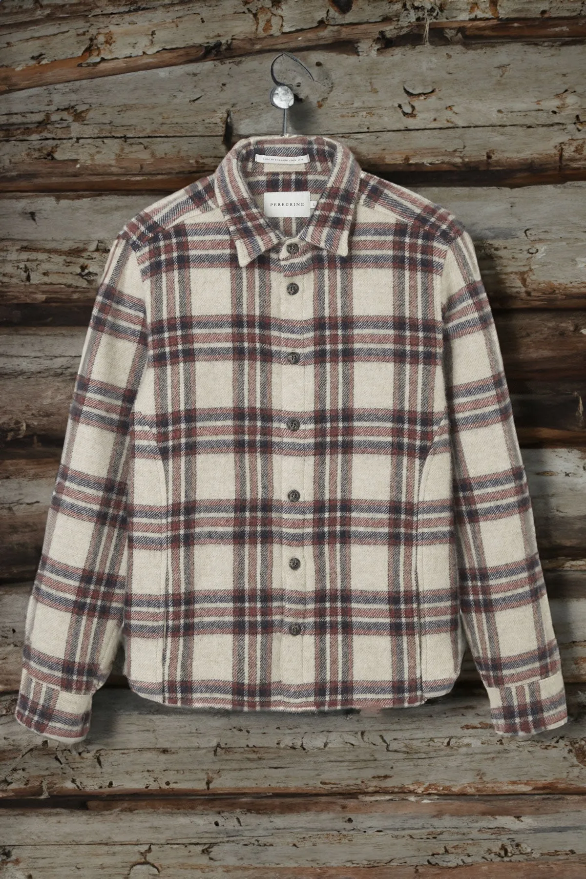 Peregrine - Wool Overshirt in Oakham Check