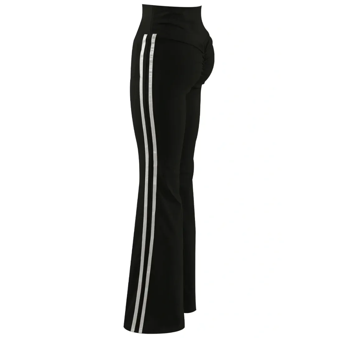 Push Up Flare Trouser With Side Stripe