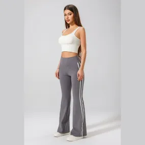 Push Up Flare Trouser With Side Stripe