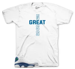 Retro 13 French Blue Greatness Cross Shirt