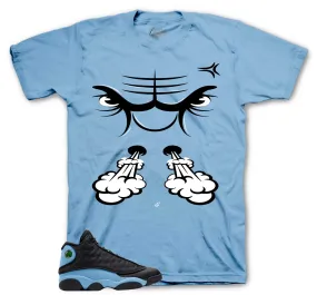 Retro 13 University Blue Raging Face Shirt