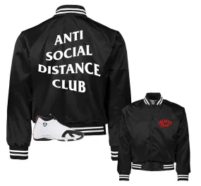 Retro 14 Black Toe Social Distance Satin Jacket