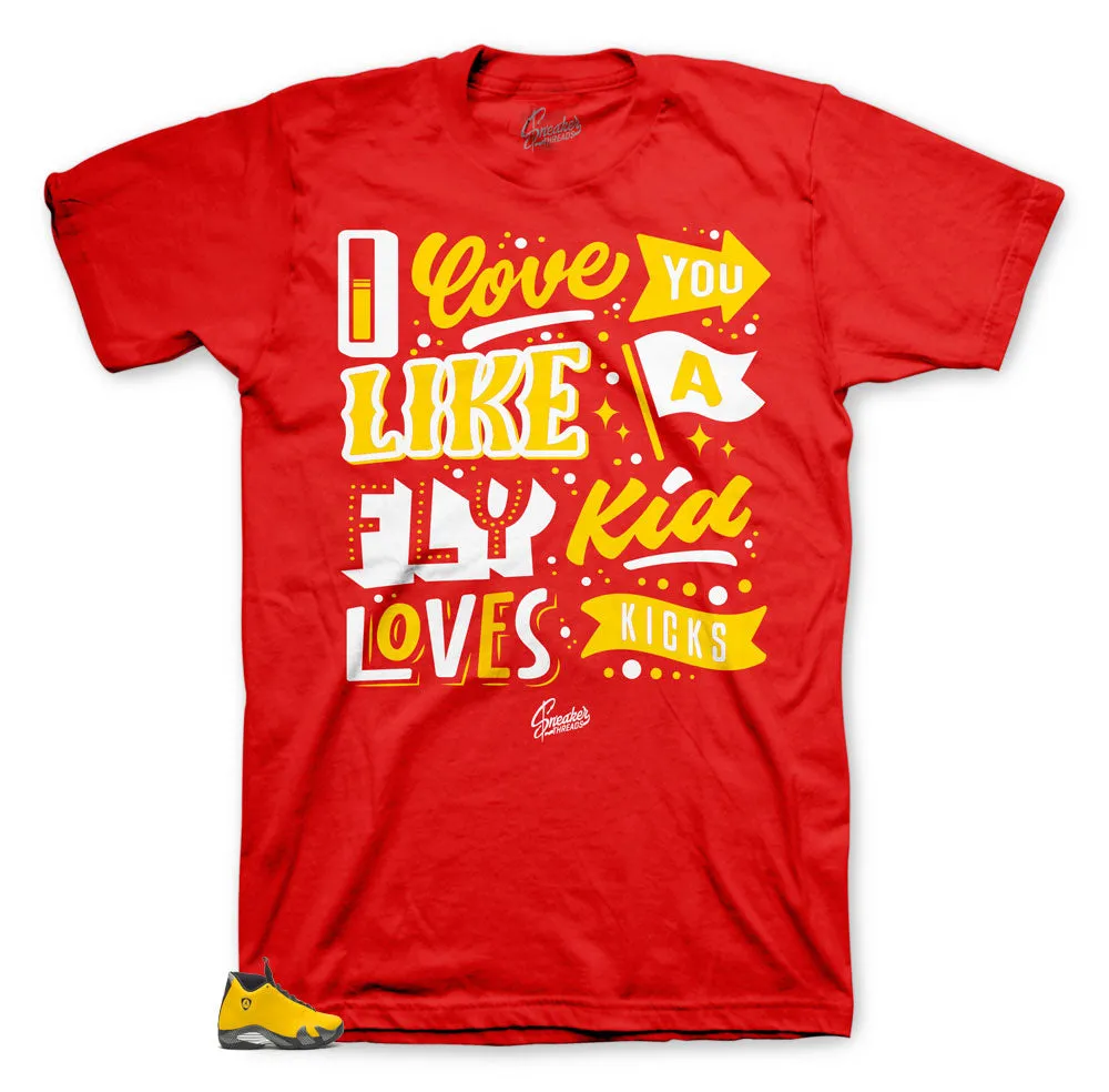 Retro 14 University Gold Love Kicks Shirt