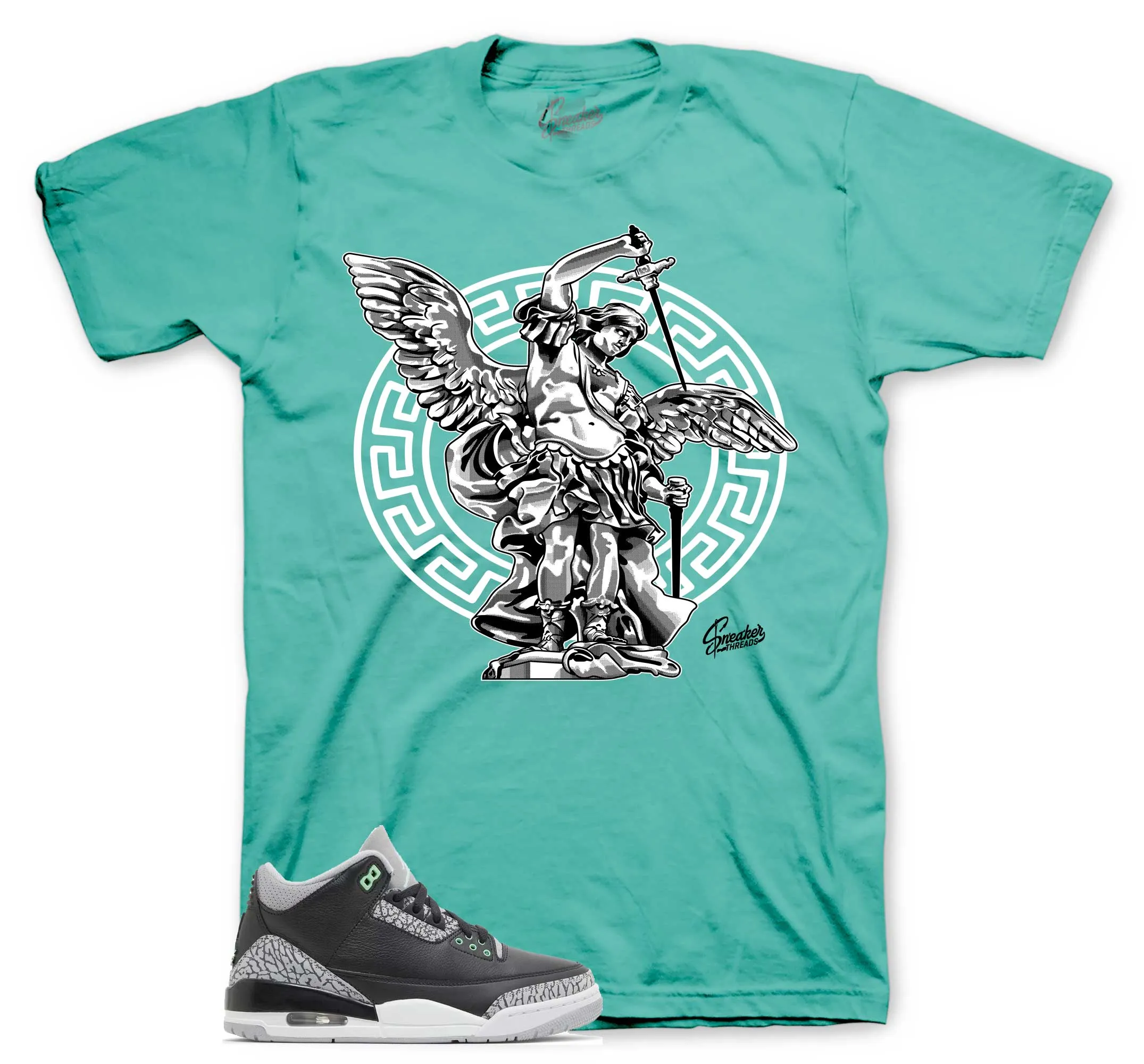 Retro 3 Green Glow St. Micheal Shirt