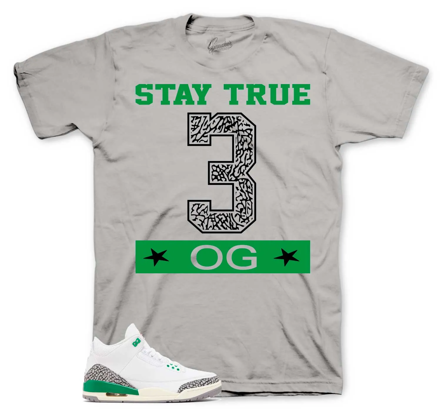 Retro 3 Lucky Green Stay True Shirt