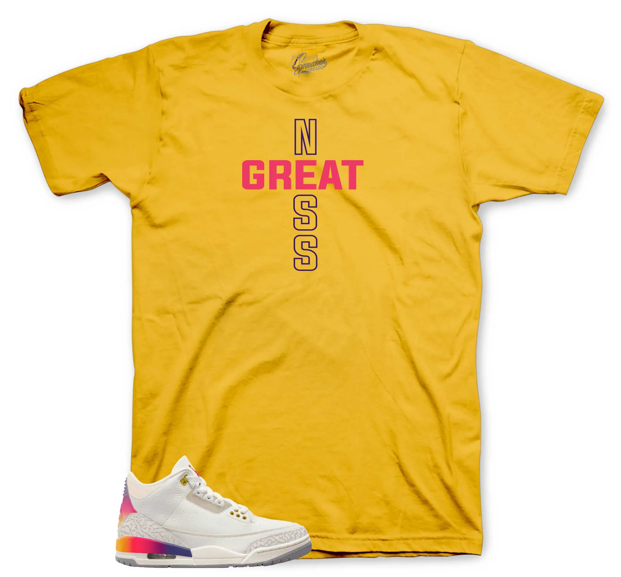 Retro 3 Sunset Greatness Cross Shirt