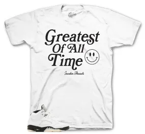 Retro 5 White Black Goat Shirt