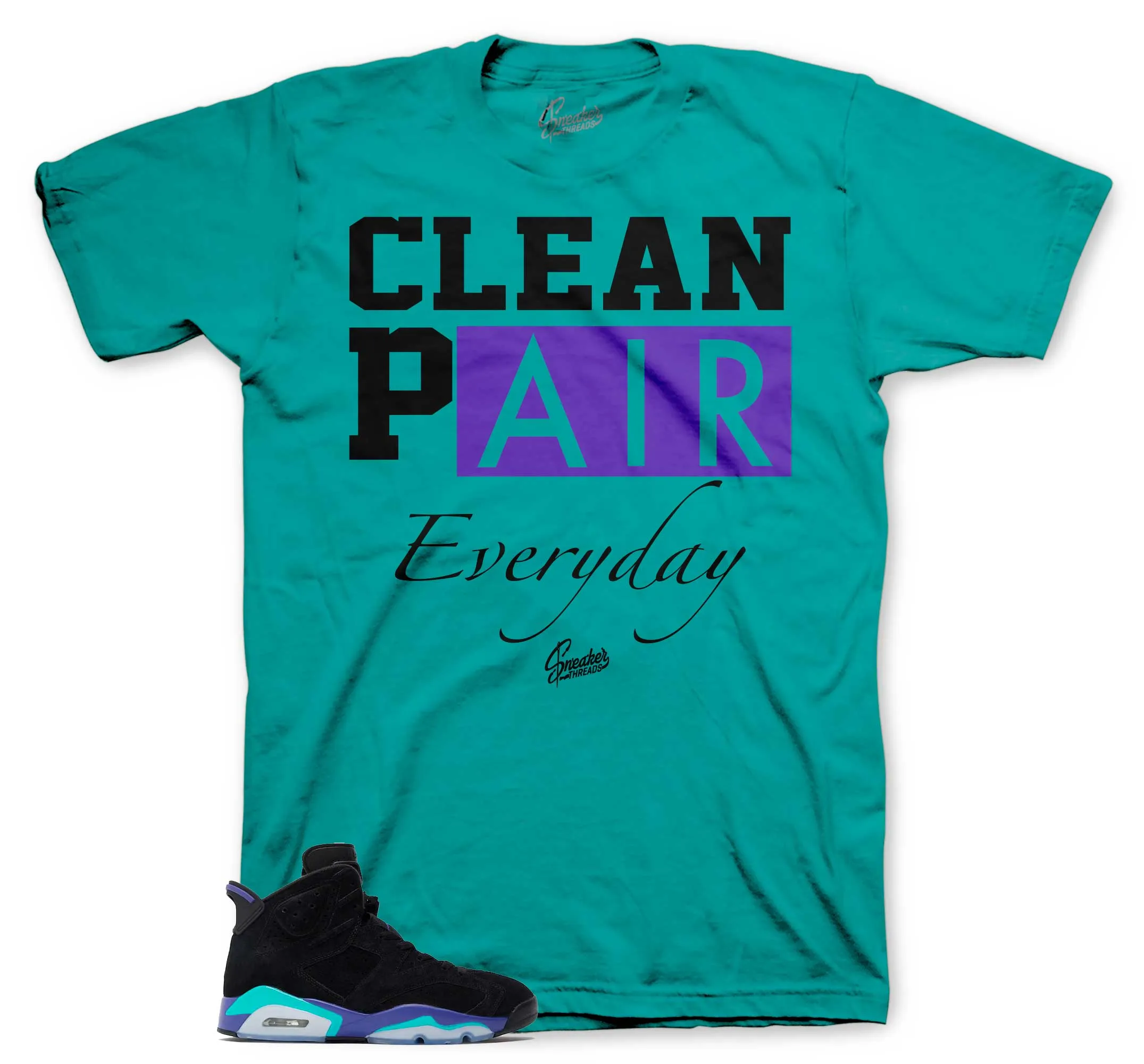 Retro 6 Aqua Clean Pair Shirt