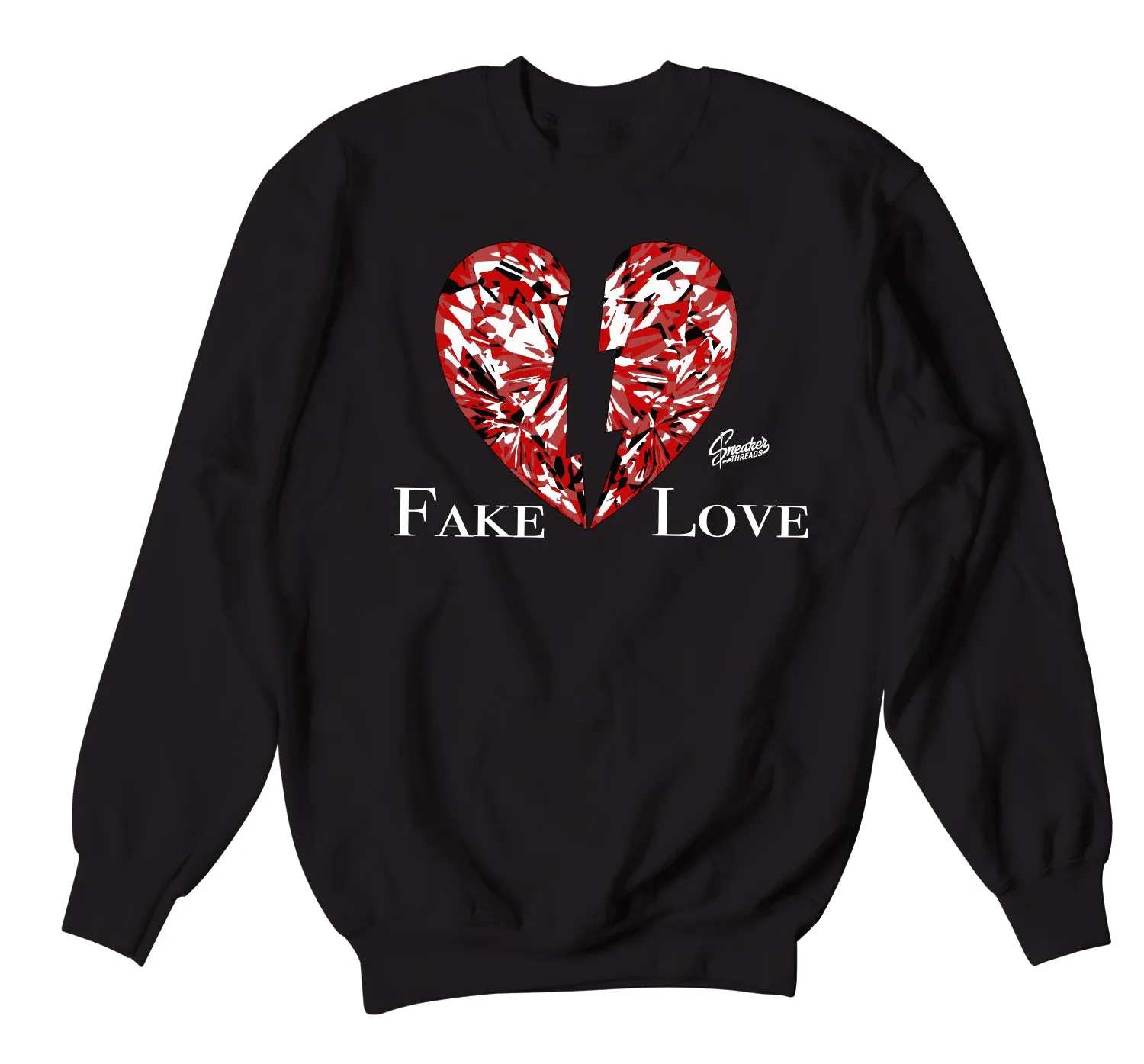 Retro 6 Carmine Borken Hearts Sweater