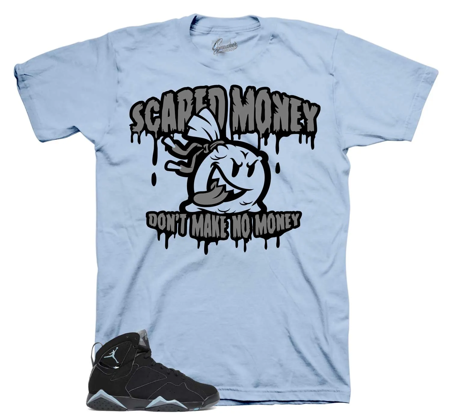 Retro 7 Chambray Scared Money Shirt