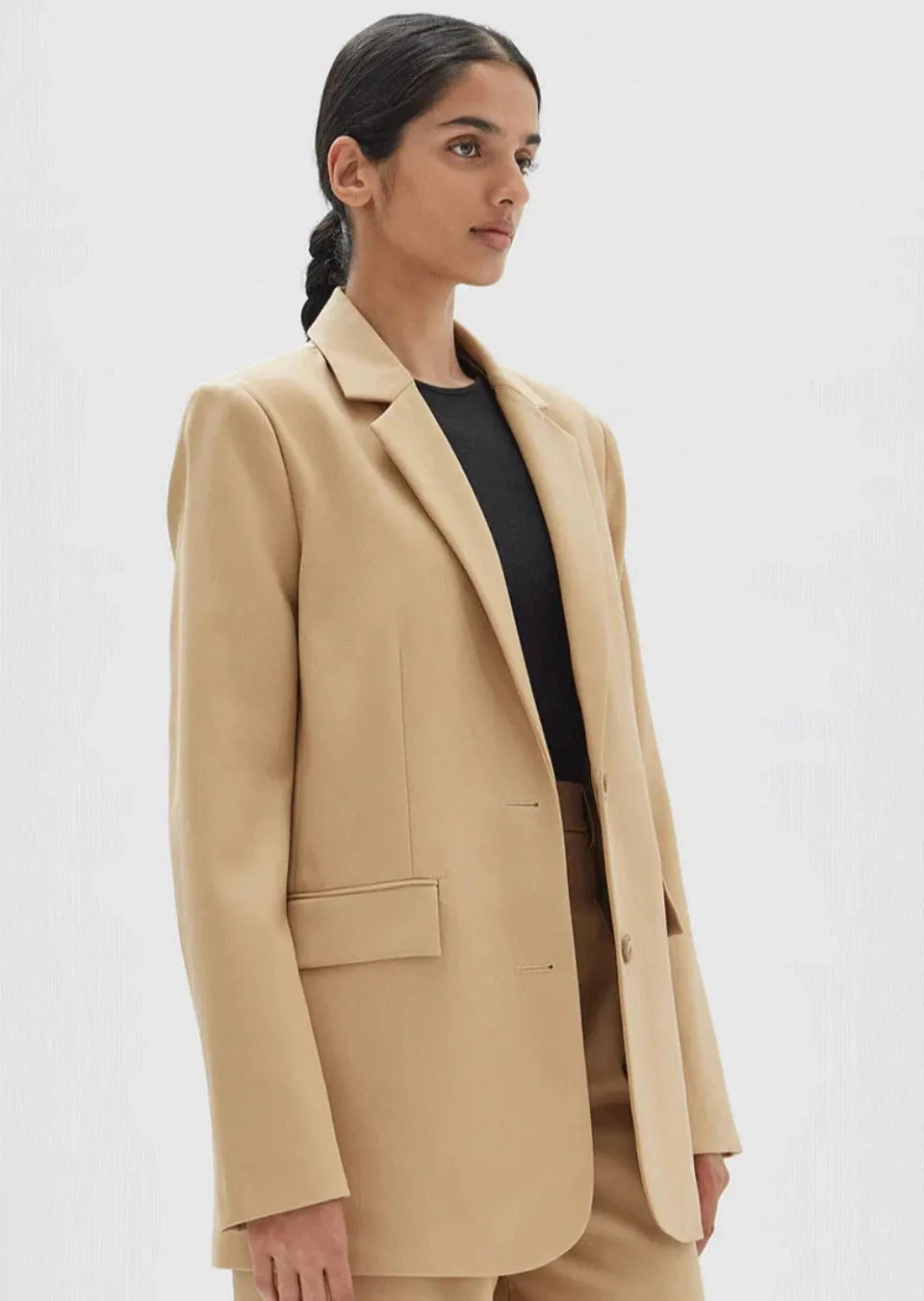 Roberta Wool Jacket Tan