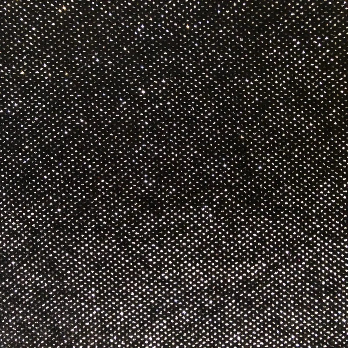 Silver Sparkle Glitter Lurex Stretch Velvet Fabric