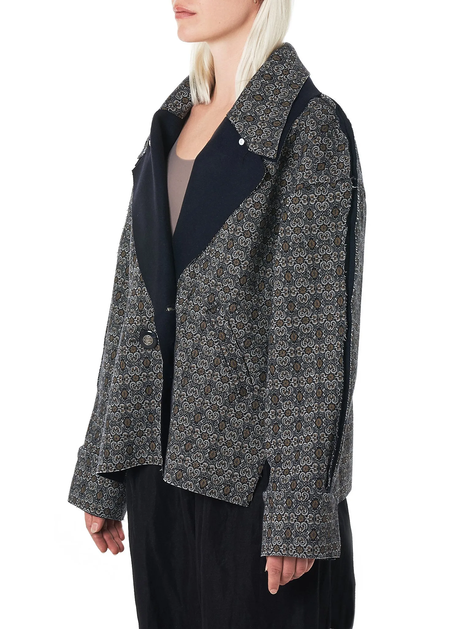 Split Seam Jacquard Jacket (C1-PRINTED-JACQUARD)