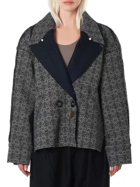 Split Seam Jacquard Jacket (C1-PRINTED-JACQUARD)