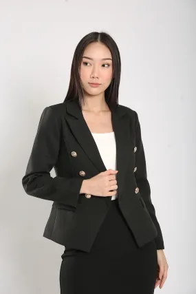 Suzanne Jacket in Black Tweet