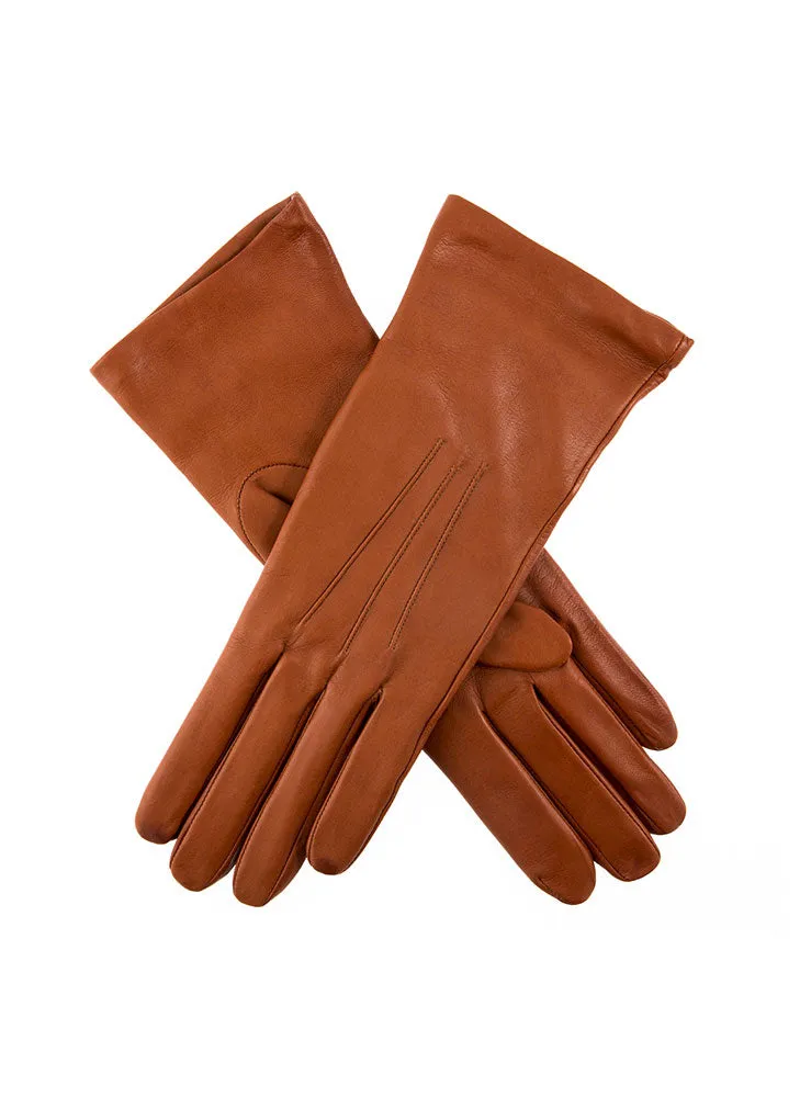 Women's Heritage Three-Point Silk-Lined Leather Gloves