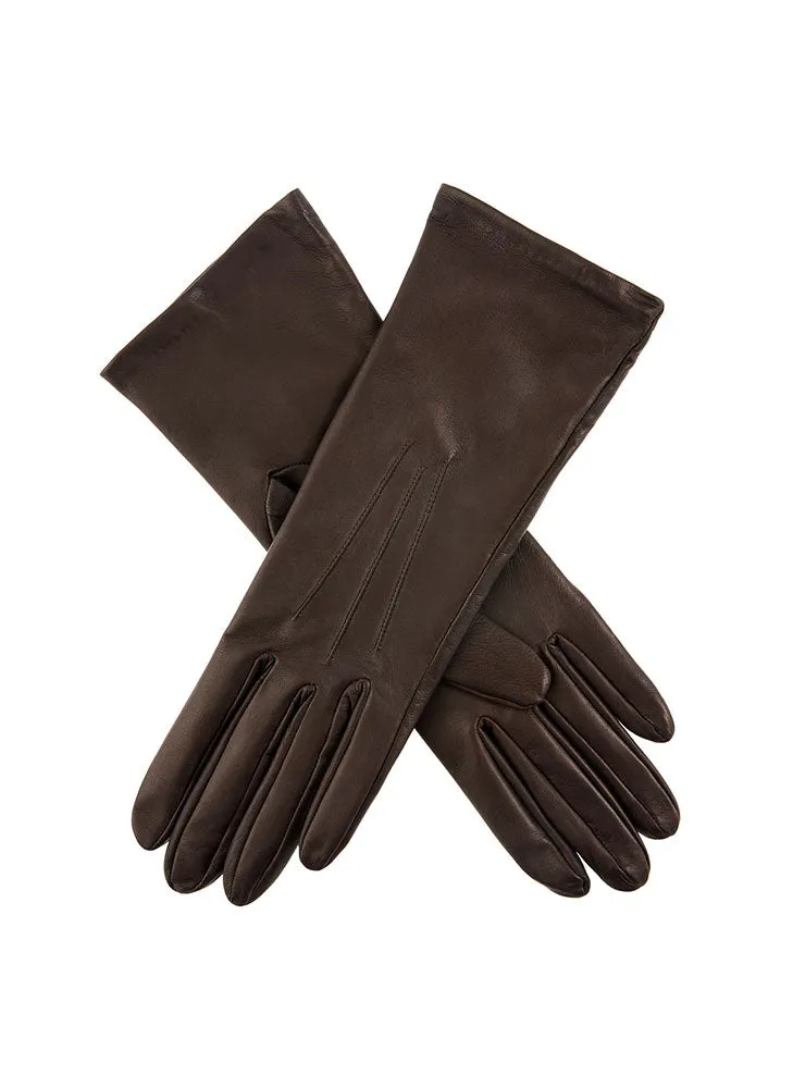 Women's Heritage Three-Point Silk-Lined Leather Gloves